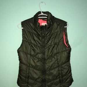 Army green puffer vest